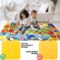 QUOKKA Baby Play Mat for Floor Plush ABC Playmat for Toddlers and Infants - Large Padded Non-Slip Nursery Rug for Babies Crawling and Playing - Foldable Care Mat for Playroom